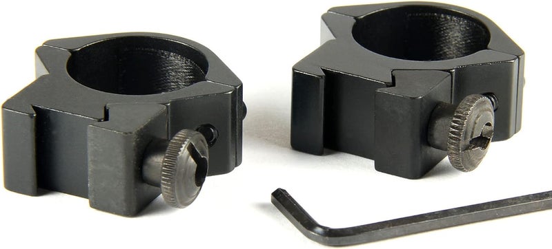 TACFUN 1 Pair 1 inch Ring Low Profile Scope Rings - 3/8" Dovetail Mount - Image 3